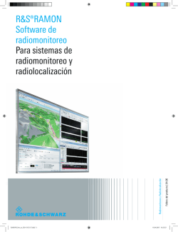 for R&S®RAMON Radiomonitoring Software