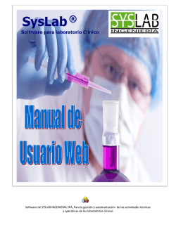 Software de SYSLAB INGENIERIA SPA, Para la gestión y