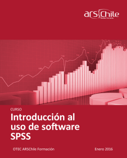Introducción al uso de software SPSS