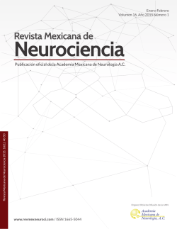 Descargar PDF - Revista Mexicana de Neurociencia