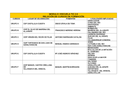 modulo i escuela tic 2.0 relaci&oacute;n de cursos de formaci&oacute;n
