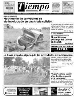 Matrimonio de convecinos se vio involucrado en una triple colisión