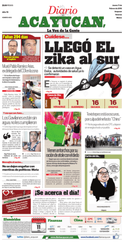 edición impresa - Diario de Acayucan
