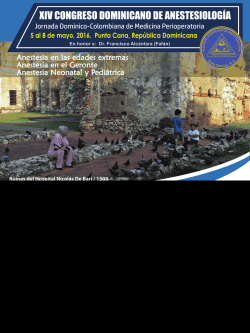 afiche - Santo Domingo - Sociedad Dominicana de Anestesiología