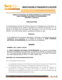 bases - SNTE