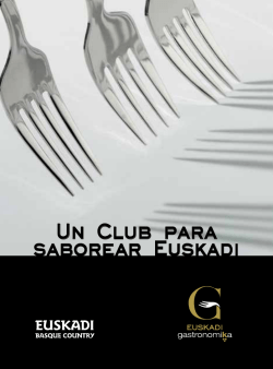 Un Club para saborear Euskadi