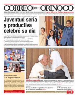 Descargar PDF - Correo del Orinoco