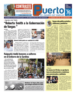 Roberto Smith a la Gobernación de Vargas