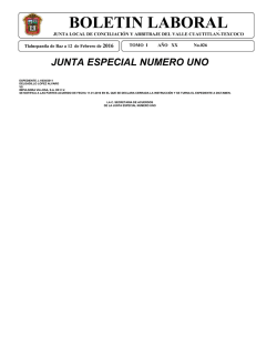 boletin laboral - Junta Texcoco