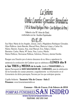 Lourdes González Brandariz 8-2-2016 Camanzo ( Vila de Cruces )
