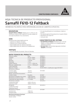Sarnafil F610-12 Feltback