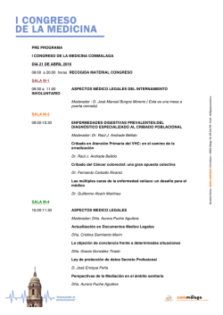 Programa del congreso en pdf - congresodelamedicina2016.com