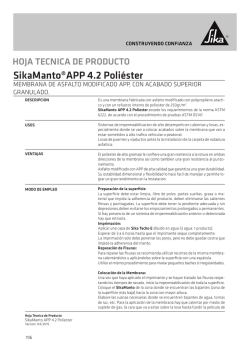 SikaManto®APP 4.2 Poliéster