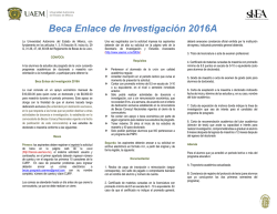 Convocatoria - Secretaría de Investigación y Estudios Avanzados