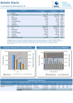 Boletín Diario - Bolsa Mercantil de Colombia