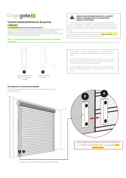 Guía de instalación del sensor de puertas cableado