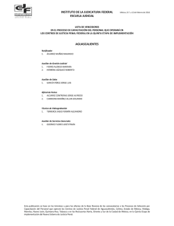 Lista de Vencedores - Instituto de la Judicatura Federal