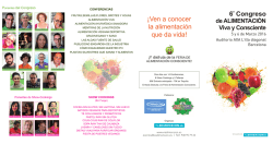 6º Congreso ¡Ven a conocer la alimentación que da vida!