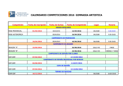 Calendario 2016