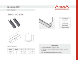 Guías de Piso - Herrajes Arena