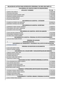 relacion de aptos para entrevista personal cas 005