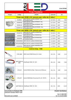 Tiras Flexibles - Ar.Led WEBSITE Rev0.1