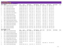 Horarios Chihuahua Semestre Enero-Junio 2016