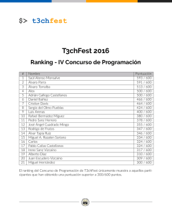 Ranking concurso