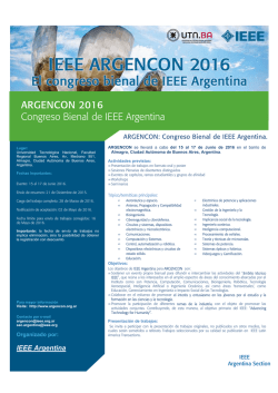 Brochure IEEE ARGENCON 2016