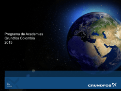Programa de Academias Grundfos Colombia 2015