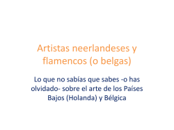 Artistas holanseses y flamencos (o belgas)