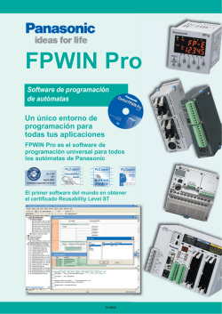 FPWIN Pro: Software de programación de autómatas
