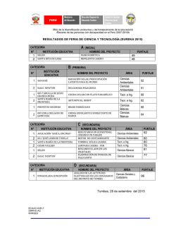 categoría a - UGEL Tumbes