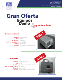 Clearance Sale Anton Paar 2015