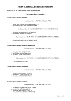 JUNTA ELECTORAL DE ZONA DE ALMAZAN