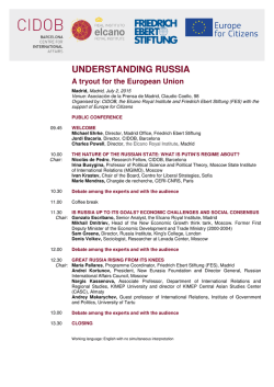 UNDERSTANDING RUSSIA - Friedrich-Ebert