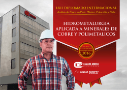 Hidrometalurgia Aplicada a Minerales de Cobre y