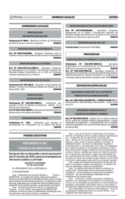 Normas legales - Diaio el peruano 23/07/2015