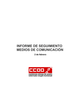 informe de seguimiento medios de comunicaci&oacute;n