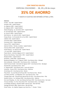 35% DE AHORRO - Banco Galicia