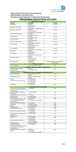 informaci&oacute;n - Centro M&eacute;dico Docente La Trinidad