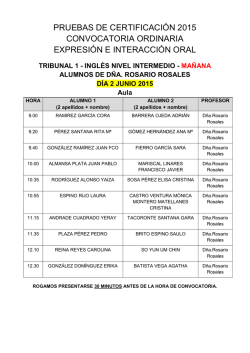Tribunales intermedio certificaci&oacute;n 2015