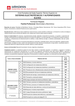sistemas electrot&eacute;cnicos y automatizados ele302