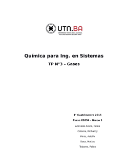 Química para Ing. en Sistemas TP N°3 – Gases