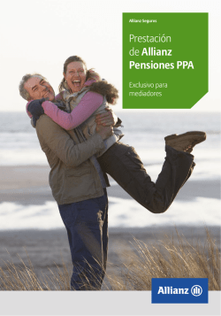 Prestación de Allianz Pensiones PPA