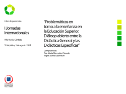 I Jornadas Internacionales “Problemáticas en torno a la