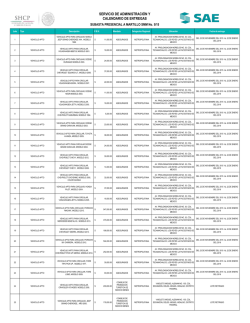 SERVICIO DE ADMINISTRACIÓN Y CALENDARIO DE ENTREGAS