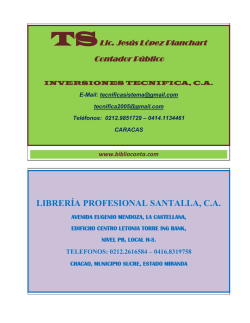 LIBRERÍA PROFESIONAL SANTALLA, C.A.