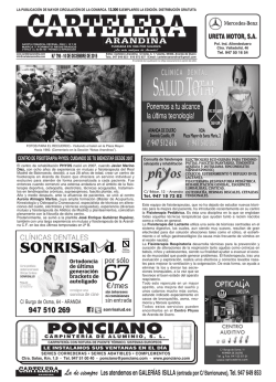 N&ordm;798 - Cartelera Arandina