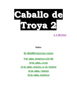 J. J. BENÍTEZ Índice EL DIARIO ( ) 30)
